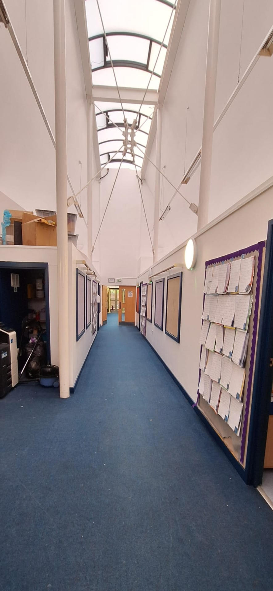 School hallway redecoration